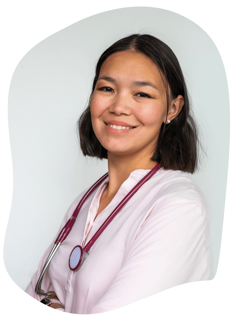Dr. med. Katharina Bauer in der neurologischen Praxis
